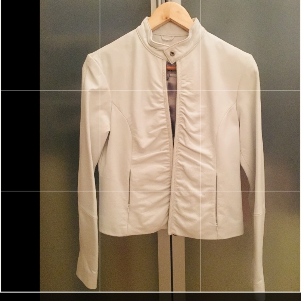White leather jacket